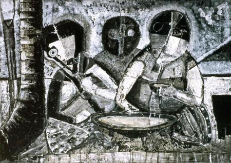 Grog Swiping - Painting by lez Niepo