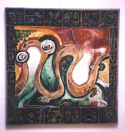 Sepik River - Painting by lez Niepo